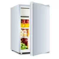 奥克斯(AUX)家用单门迷你小型冰箱 冷藏微冷冻保鲜小冰箱宿舍租房电冰箱 珍珠白