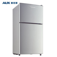  奥克斯(AUX)家用双门迷你小型冰箱 冷藏冷冻保鲜小冰箱 宿舍租房节能电冰箱 BCD-50AD 银色