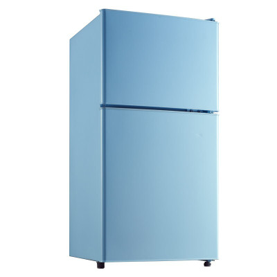 奥克斯(AUX)家用双门迷你小型冰箱 冷藏冷冻保鲜小冰箱 宿舍租房节能电冰箱 50升蓝色