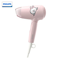 飞利浦(PHILIPS)电吹风机家用大功率恒温快干便携 联名系列摩卡色 [甜美粉-可妮兔]轻柔干发