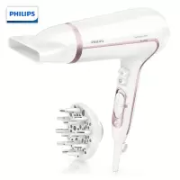 飞利浦(PHILIPS)电吹风机 家用大功率负离子护发恒温快干冷热风吹风筒 [高光白-2200W]负离子护发