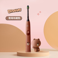 飞利浦电动牙刷 系列情侣成人 全自动声波充电式 萌趣布朗熊(收藏加购送神秘)