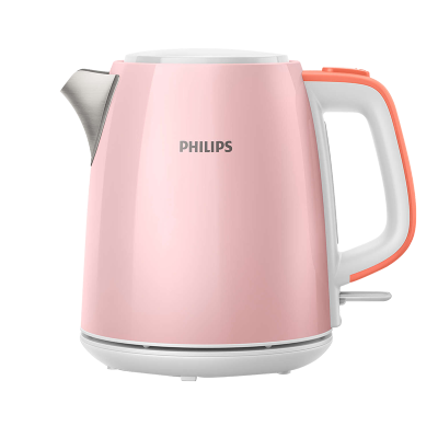 飞利浦(PHILIPS)电热水壶 304不锈钢 家用大容量烧水壶 1L茱萸粉