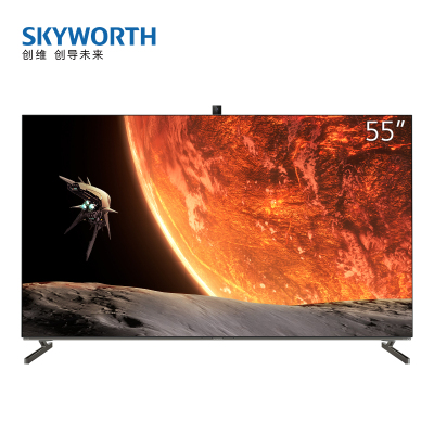 创维 55英寸OLED电视机4K官方智能网络全面屏液晶 黑色 官方标配