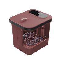 泰昌足浴盆全自动按摩自动加热恒温智能泡脚桶神器高深桶 日暮红-龙爪手款