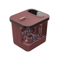 泰昌足浴盆全自动按摩自动加热恒温智能泡脚桶神器高深桶 日暮红-顶款