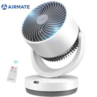 艾美特(AIRMATE)电风扇台式空气循环扇家用小型桌面办公室涡轮对流迷你风扇 遥控款