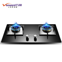万和燃气灶5.2KW大火力天然气家用台嵌两用天然气灶双灶嵌入式 黑色 天然气