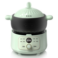 小熊(bear)电砂锅 电炖锅0.8L燕窝隔水炖盅煲汤锅全自动家用煮粥炖汤锅1.5L分体式陶瓷炖锅 [砂锅直炖+隔水柔炖
