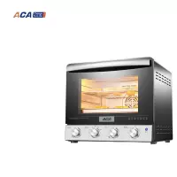 ACA烤箱家用小型烘焙多功能38L大容量全自动双层玻璃烤蛋糕电烤箱