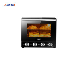 ACA电烤箱烤家用小型烘焙多功能大容量嵌入式风炉烤箱 黑色