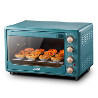 北美电器(ACA)电烤箱烤面包烤蛋糕家用旋转烤发酵独立控温 墨绿色