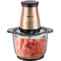 小熊(Bear) 绞肉机家用电动不锈钢料理机宝宝婴儿辅食机馅料切碎搅拌机 彩钢机身