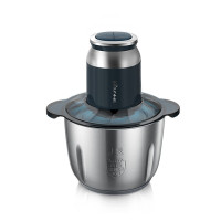 小熊(Bear)绞肉机不锈钢多能料理机 绞馅机碎肉打肉机切菜搅拌机