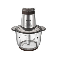 小熊(Bear)绞肉机家用 绞馅机 碎肉机 电动多功能料理搅拌打肉饺子肉馅蒜蓉机全钢 2L QSJ-C03T5