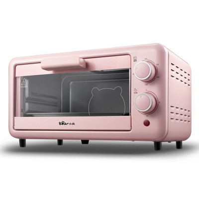 小熊(Bear)电烤箱 多功能家用迷你小型入门级烘焙烤箱11做蛋糕机器 粉红色