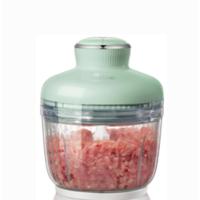 小熊绞肉机家用电动小型搅拌碎肉绞馅料理机全自动多功能十大品牌 浅绿色带刀头