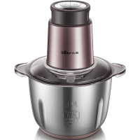 小熊绞肉机家用大容量电动不锈钢多功能绞馅碎肉辣椒搅拌机 玫瑰金