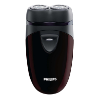 飞利浦电动剃须刀 PQ206干电池式菲利普男士刮胡刀自动研磨双刀头 酒红色