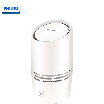 [520礼物]飞利浦(PHILIPS)加湿器 家用办公室卧式迷你桌面无雾加湿器 冷蒸发 白色HU4706/01