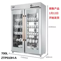 澳柯玛ZTP910H-DK消毒保洁柜商用对开双门立式毛巾柜大型容量食堂 银双门消毒柜700L、其他