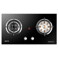 先科(SAST)燃气灶双灶 煤气灶家用 天然气 液化气 九腔猛火鸳鸯灶 台嵌两用 九腔猛火+纯铜火盖 5.2KW 天然气