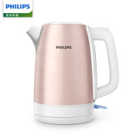 Philips/飞利浦 HD9356电水壶家用304不锈钢自动断电带保温1.7升 HD9350不带保温 带水位线 玫瑰金