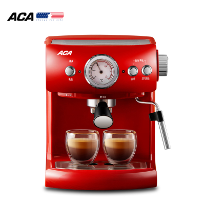 北美电器 ACA 咖啡机意式半自动家用商用办公室19bar电磁泵蒸汽打奶泡京品家电 AC-E15D 19bar丨9s出咖