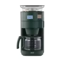 北美电器(ACA)咖啡机 美式浓缩 滴漏 家用全自动 豆粉两用 泡茶研磨 AC-DA150A 绿色