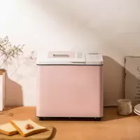 柏翠6600面包机家用全自动烘烤吐司和面发酵智能多功能早餐机347 粉红色