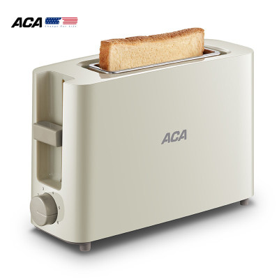 北美电器(ACA)多士炉早餐机多功能烤面包片机6档烘烤模式方便快捷不锈钢吐司加热机 AT-P045A 米黄色