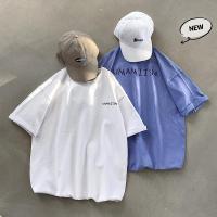 网红ins超火港风短袖男百搭宽松韩版半袖t恤简约cec情侣装上衣潮