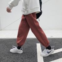 网红裤子男抖音潮牌束脚休闲裤宽松百搭ins港风运动卫裤痞帅九分K