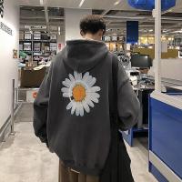 les帅t卫衣男潮牌连帽春秋季港风ins潮流外套男装宽松印花上衣服