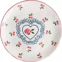 日式可爱樱桃家用碗碟套装陶瓷餐具少女心