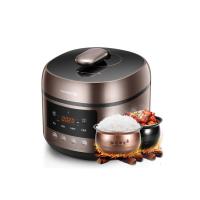 九阳电压力锅家用智能6L高压饭煲官方1双胆23-4正品5-6-8人 深栗棕
