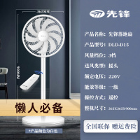 先锋电风扇落地扇大风力台立式宿舍床头台扇小型省电工业风扇家用 遥控款