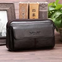 欧洲站高档真皮男士手拿包头层牛皮手机包(56件起售)