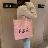 透明大包包女包ins超火单肩包秋夏 潮韩版百搭果冻手提包（59件起售）