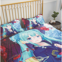 卡通美女萝莉御姐四件套床单被套1.8m床上用品单人床学生被子宿舍