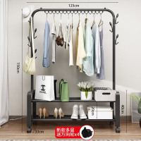 简易挂衣架晾衣架落地折叠室内单杆晒衣架卧室家用置物架子衣帽架