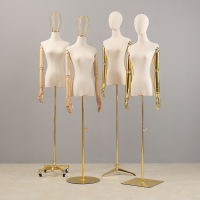 艺可恩服装店模特道具女装金手人体半身带头人台展示架全身婚纱模特架子
