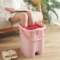 艺可恩泡脚桶过小腿塑料泡脚盆洗脚足浴盆加高深桶家用吴昕同款神器