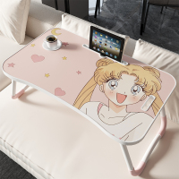 艺可恩小桌子床上书桌学生家用卧室飘窗卡通少女简约折叠电脑懒人桌