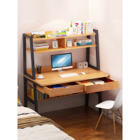艺可恩电脑桌台式家用简约经济型卧室书桌书架一体简易学生写字桌省空间