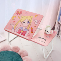 艺可恩折叠学生电脑桌坐床上用的宿舍懒人升降桌子飘窗卧室小书桌可爱