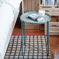 艺可恩茶几简约客厅边几铁艺多功能小桌子迷你简易小茶几格角几