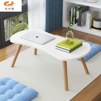 艺可恩飘窗桌子简约小茶几榻榻米实木腿小矮炕几阳台迷你电脑桌