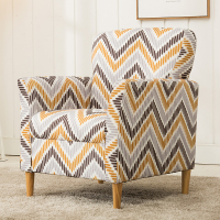 艺可恩单人沙发布艺客厅沙发老虎椅复古沙发电脑椅咖啡厅沙发椅