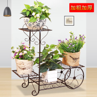 艺可恩欧式铁艺花架置物架落地式家用花架子多层室内客厅吊兰绿萝花盆架